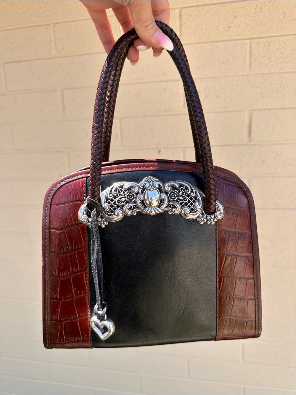 Elegant vintage Brighton Chantilly pursewith original box $250 msrp